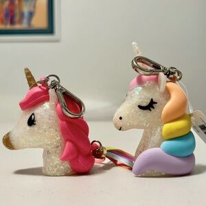 Bath & Body Works Sparkle Glitter Unicorn Pocketbac Sanitizer Holders